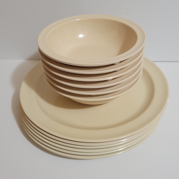 Set of 12 Adcraft Restaurant ware Melamine Bowls and Plates - Picture 1 of 6